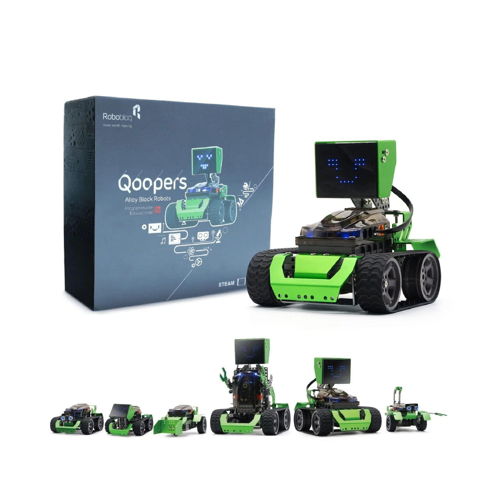 Программируемый робот Robobloq Qoopers 6 в 1